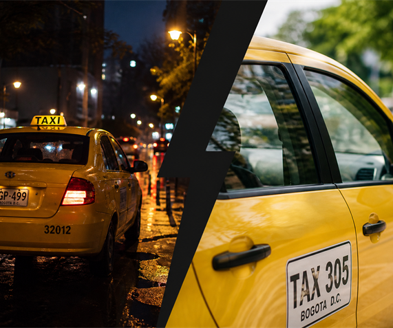 Taxi FlechaCab en Colombia