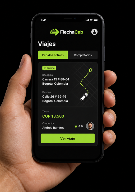 Aplicación móvil FlechaCab